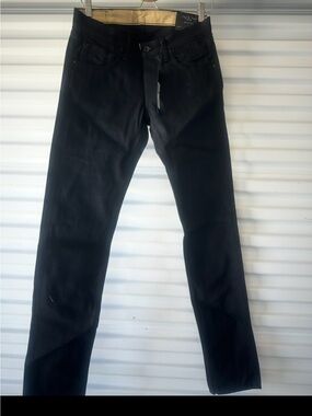 rag & bone Men's Archive  Black selvedge   Slim Straight Jeans